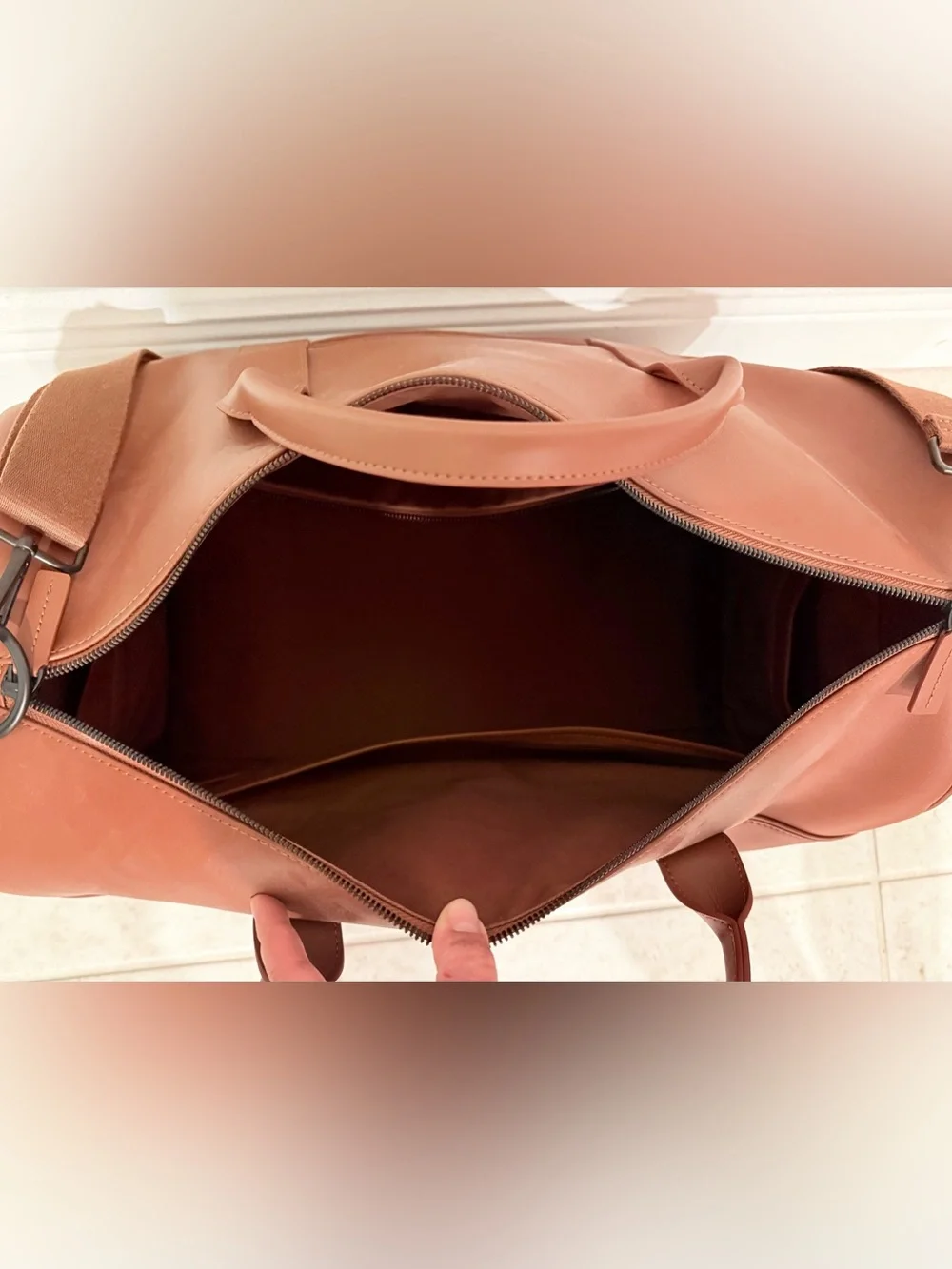 BARELY USED! Metro Carry-All Duffel in Mahogany!